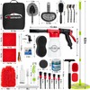 GPUSFAK 40Pcs Car Wash Cleaning Kit with Foam Gun Sprayer