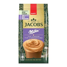 Jacobs Type Cappuccino Choco Milka, Beverage Powder with Soluble Bean Coffee, Made in Germany, Instant Coffee, for 25 Drinks, 400 g