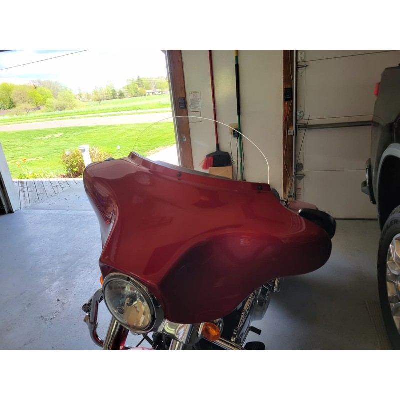 Sled Shields 8" CLEAR windshield compatible with Harley Davidson Street