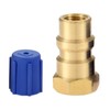 Aupoko A/C Retrofit Valve with Dust Cap, R12 R22 to