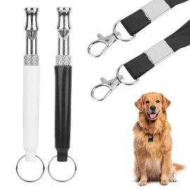 YYETCH Pack of 2 Dog Whistles, Dog Whistle with Whistle Band, Dog Whistle for Callback, Dog Whistle High Frequency Silent, Professional Training Whistle with Standardised Frequency