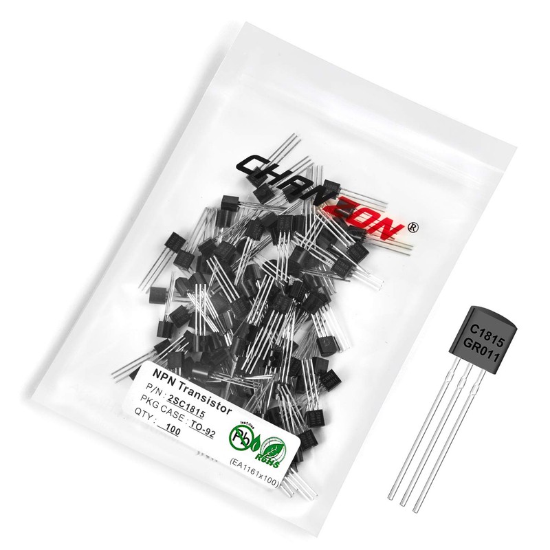 Chanzon 2SC1815 TO-92 NPN Power Bipolar Junction Transistor for Amplification