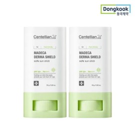 Centellian 24 조은하우스 [5%적립] 센텔리안24 마데카 더마쉴드 세이프 촉촉 쿨링 선스틱 18g 2개 SPF50+ 24H 자외선차단 진정 비건