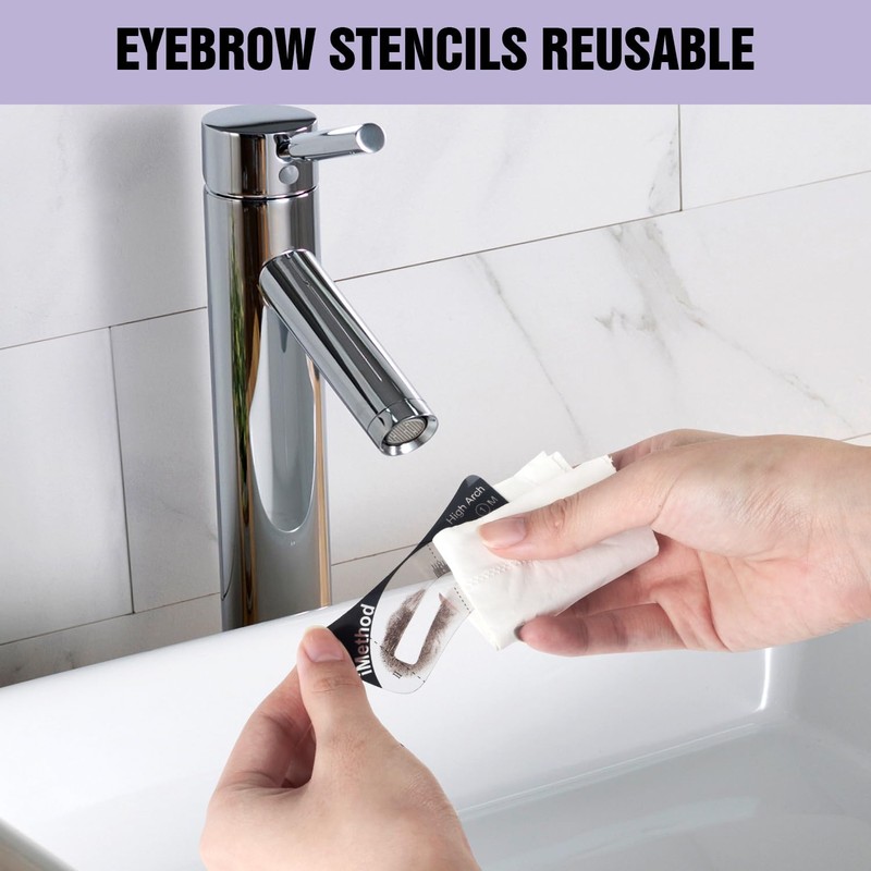 iMethod Eyebrow Stamp and Stencil Kit, Eyebrow Stamp and Shaping