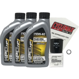 Cyclemax Oil Change Kit compatible with 2015-2022 Kawasaki Mule Pro FX