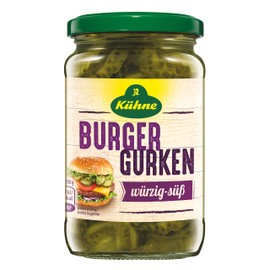 Kühne Burger Cucumbers, 330 g