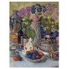 Tile Mural Easter Table by Nikolai Bogdanov-Belsky Eggs Flowers Bottle