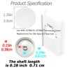 ARYEIELLSOW Thermostat Knob Fit with White Single or Double Pole