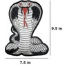 Parche grande de serpiente, 9.5 x 7.5 pulgadas, parche de