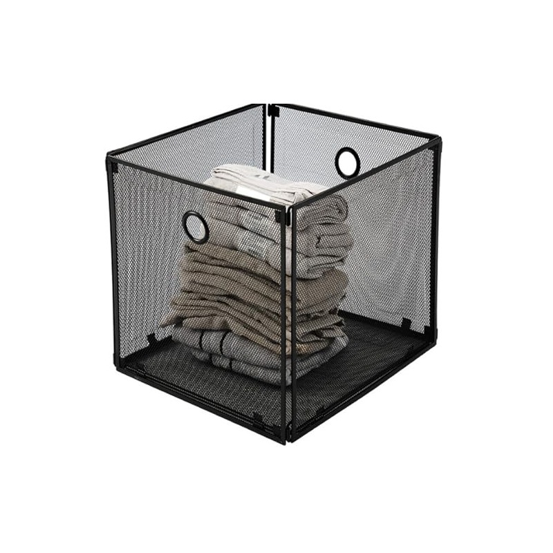 Funnymoom 2 Pcs Foldable Metal Cube Storage Baskets 13x13 Kitchen
