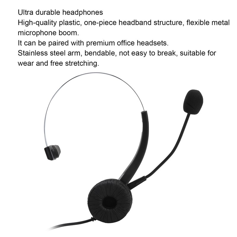 USB Headset with Microphone Noise Reduction Audio Control for Business