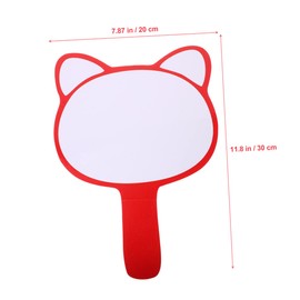 COHEALI 2pcs Mini Whiteboard Scoreboard Handle Pad Auctions Paddles Handheld Writing Board