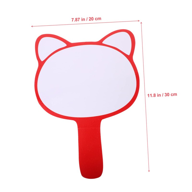 COHEALI 2pcs Mini Whiteboard Scoreboard Handle Pad Auctions Paddles Handheld