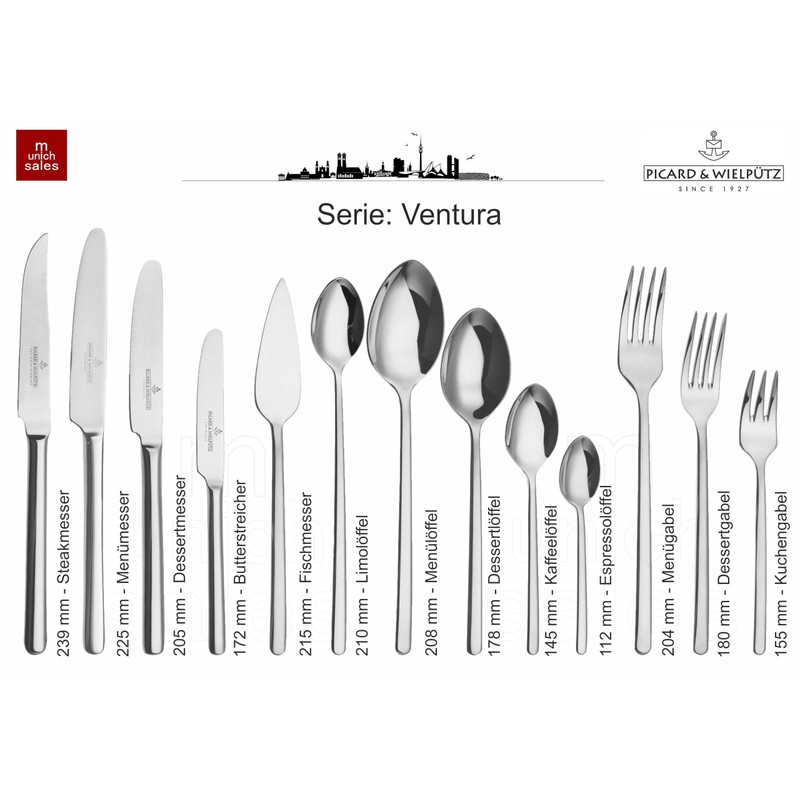Picard & Wielpütz Ventura 6108 4-Piece Pizza Set in White