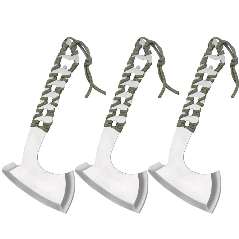 Stainless Steel Axe With Sheath 3pcs/Sethead weight: 1LB, Axe Head
