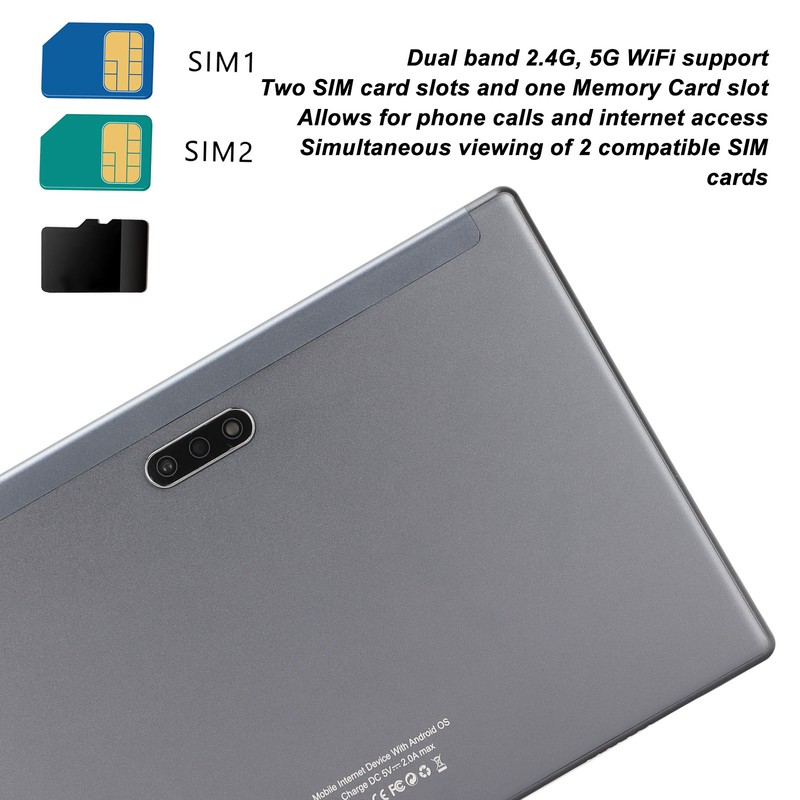 for Android 10 Tablet 10.0 Inch IPS HD Large Screen