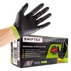 SWIFTEX Heavy Duty Nitrile Gloves, Dual Tone, Black Green, ZIG
