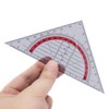 TA-VIGOR 2Pcs Triangle Ruler, 45 Degrees Woodworking Speed Square Metric,