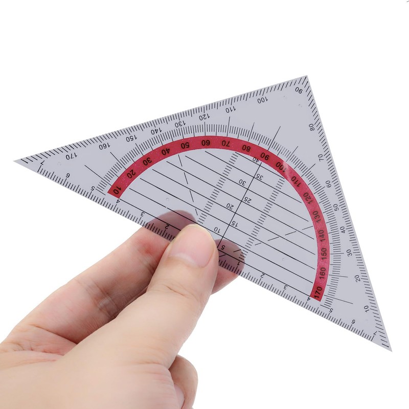 TA-VIGOR 2Pcs Triangle Ruler, 45 Degrees Woodworking Speed Square Metric,