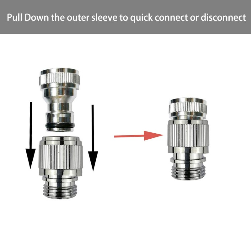 Brass Faucet Diverter Valve with Quick Connection, Adapter From Sink