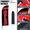 Buryeah Now Open Flag Banner for Business Advertising 7 x