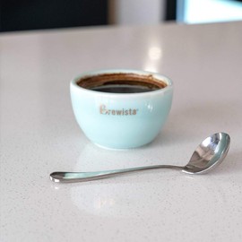 Watchget Coffee Cupping Spoons 304 Stainless Steel Coffee Spoons Coffee Household Use Cocoa Flour Easy Take Cupping Spoons Silver 2 Pack