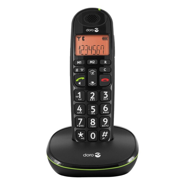 Doro PhoneEasy 100w PhoneEasy 100w, DECT telephone, 20 entries, Black