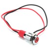 8mm LED Waterproof Indicator Pre-Wired Lamp Indicator Flashing Light with