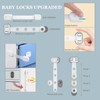 Child Safety Cabinet Strap Locks - OKEFAN 12 Pack Baby