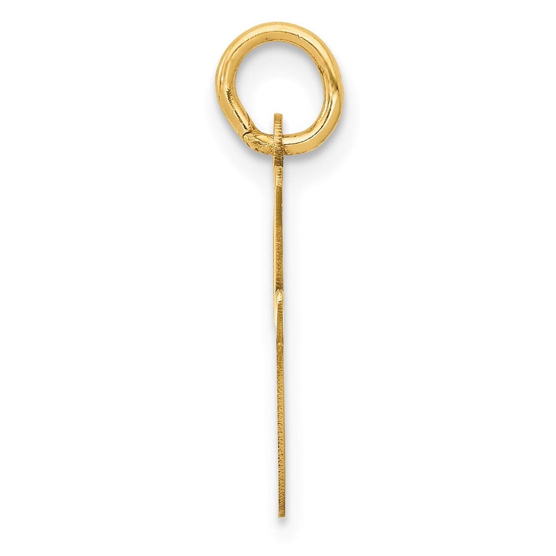 14k Gold Medium Script Initial I Charm