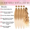 Honey Blonde to Blonde Braiding Hair For Boho Braids Ocean