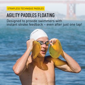 FINIS Unisex Agility Paddle Floating Medium, Yellow, M UK