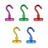 Magnetic Hooks (5 Pack) - Extra Strong Multi-Colour Magnetic Hanging