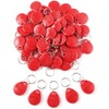 100 X Red RFID Tags Key fobs - 125Khz READ