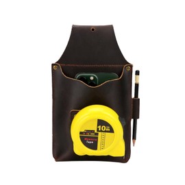 TOURBON Multitool Sheath Leather Tool Organiser Pouch EDC Waist Bag with Tape Measure Holder for Belt