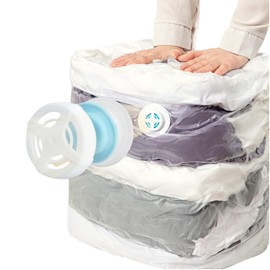 sodomi Small Vacuum Storage Bags, 4 Pack, 27x19x12.6 Inches, Space Saver Bags for Comforters, Blankets, Clothes