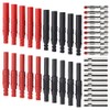 WMYCONGCONG Black/Red 10Pcs Insulated Safety Shrouded 4mm Banana Female Jack