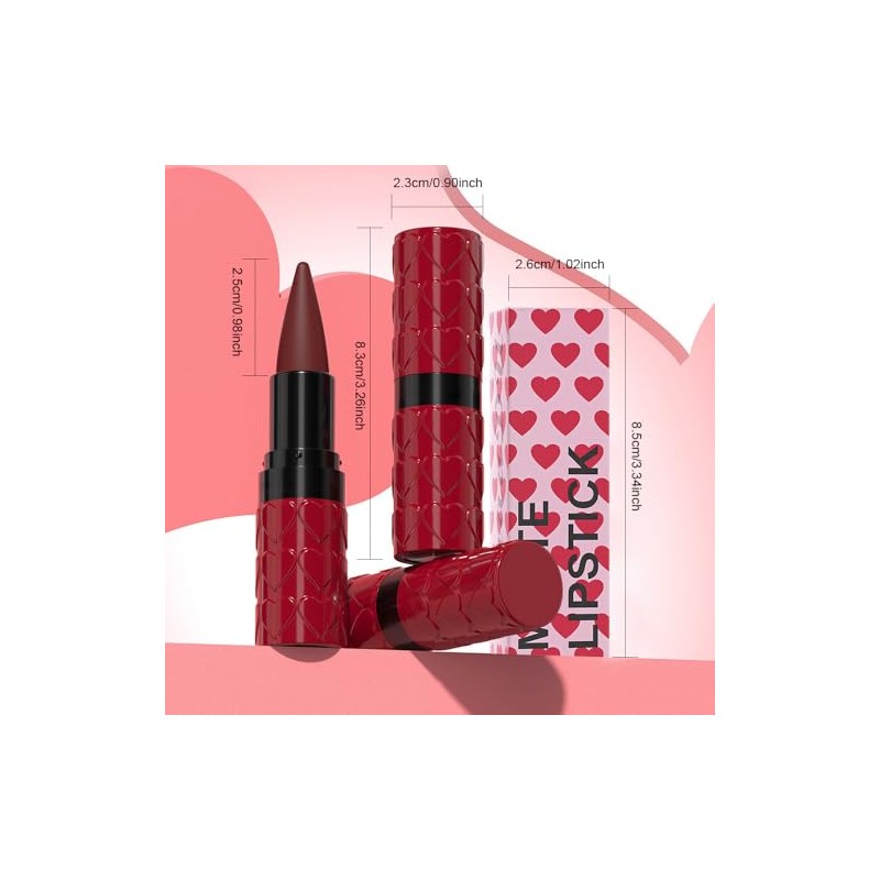 evpct Juego de Lápiz Labial y Delineador de Labios Mate