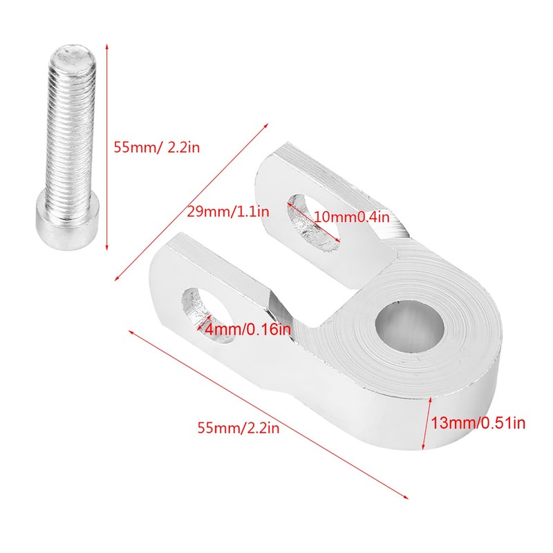 Suuonee Universal Motorcycle Shock Absorber, 2pcs Universal Motorcycle Rear Shock