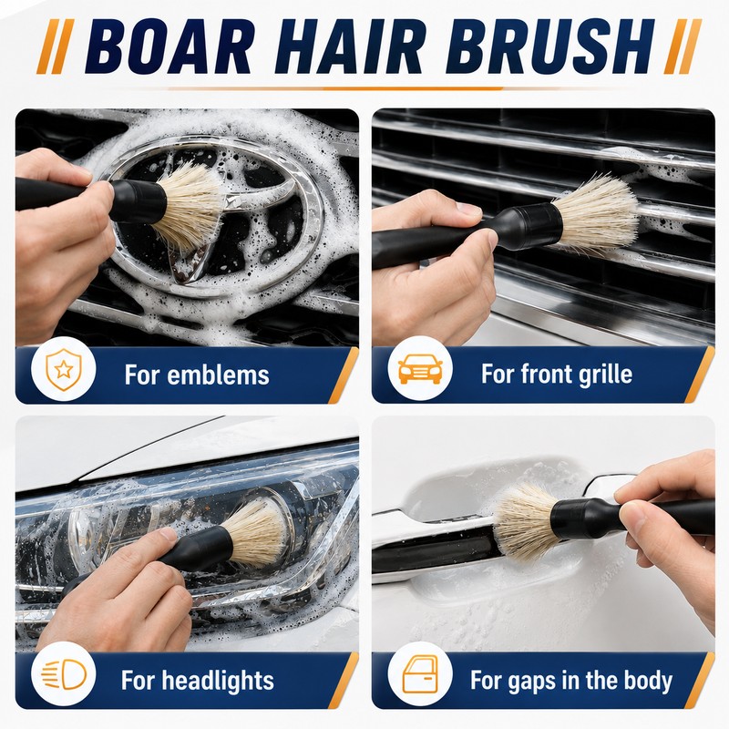 Car Detailing Brush Set for Interior Cleaning – 4–5 Piece
