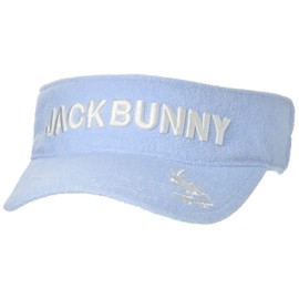 Jack Bunny 262-2187416 Women's Pile Sun Visor (Size Adjuster Function, 22.0 inches (56 cm)/Hat Golf, 110_blue