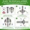 Innconee 4 Sets Camlock Fittings Type C&E 2 Inch Aluminum
