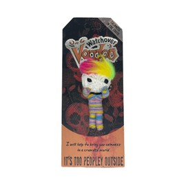 Watchover Voodoo 3-Inch It's Too Peopley Outside Keychain - Handcrafted Gift to Bring Good Luck and Positivity Everywhere You Go