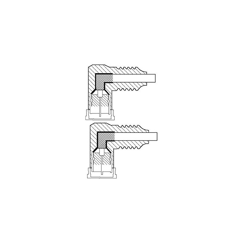 Goobay 67341 Angled SAT Antenna Cable 80 dB 2x Shielded
