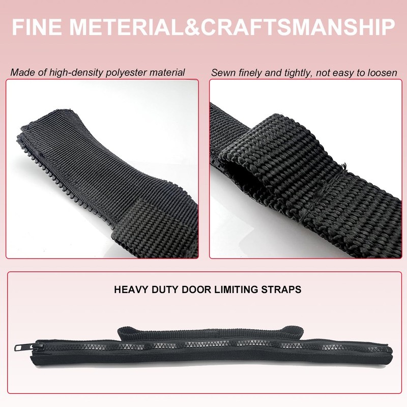 ROMASO Door Strap for Jeep,Door Limiting Strap,Heavy Duty Door Check