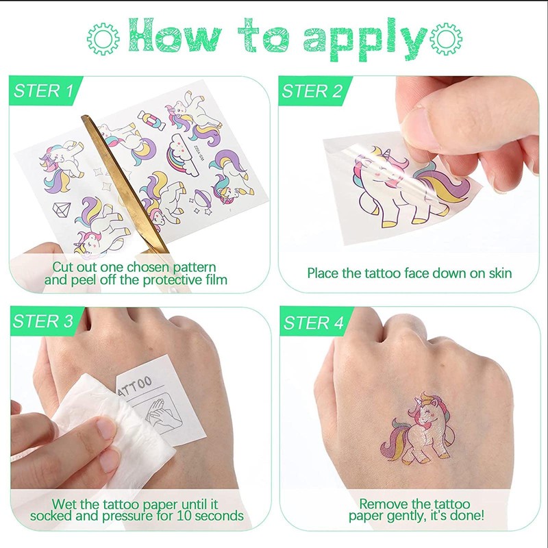 BEETIY 30 Sheets Luminous Tattoo Stickers, Glow Temporary Tattoos for
