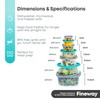 FiNeWaY 7pc Nesting Stackable Food Storage Containers Box With Airtight