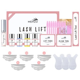 Lash Lift Kit - Eyelash Perm Kit with Upgraded Glue, Professional Lash Curling and Lifting Set, Semi-Permanent Lash Curl for Salon and Home Use