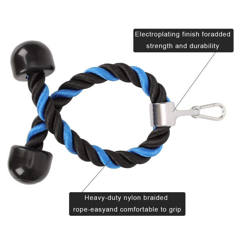 Emoly Universal Tricep Rope Pull Down - 28 Inch Heavy