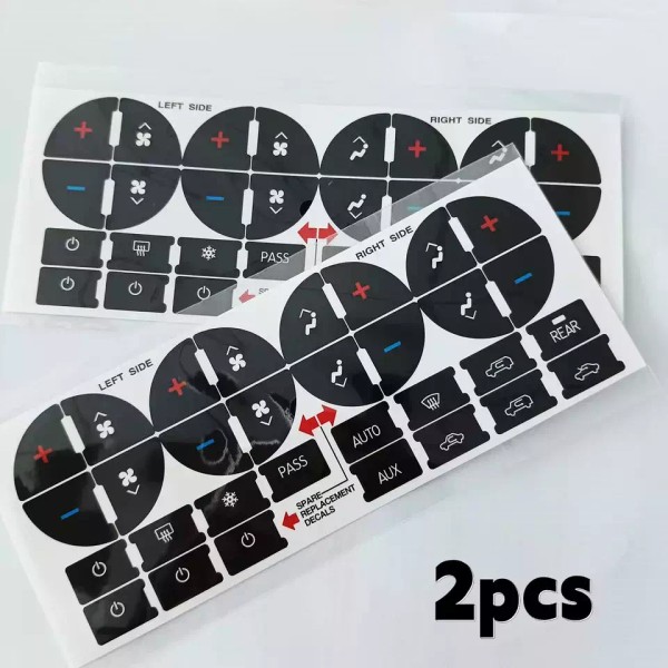 xiu8955 2X Air Conditioner Dash Button Repair Kit Replacement Decor